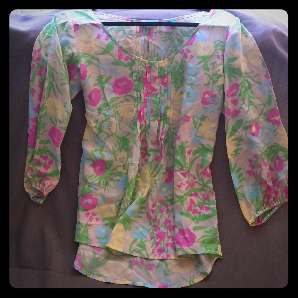 Tori Rishard Honolulu floral blouse